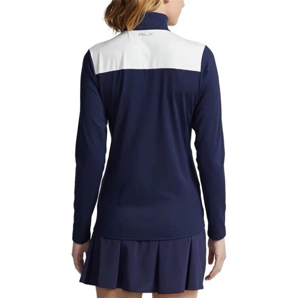 NWT Medinah Country Club Ralph Lauren Navy, Red and White Chevron Striped Top - Picture 3 of 7